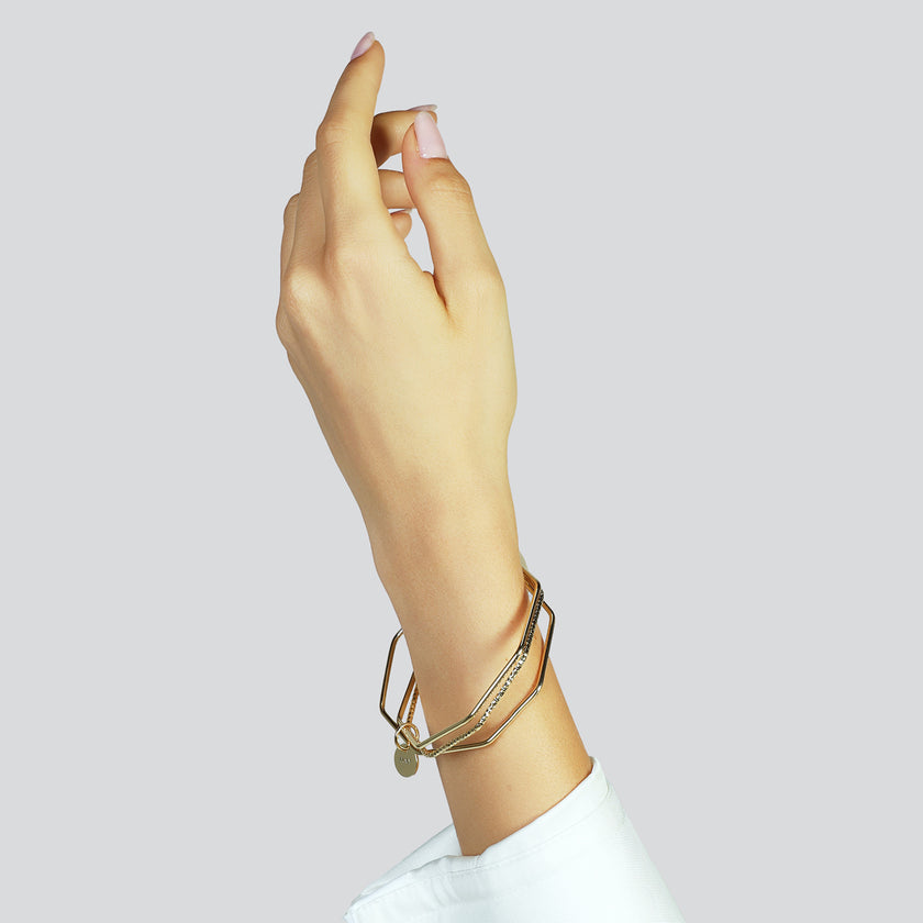 UNOAERRE | Bracciale dorato 3 bangle | 2742