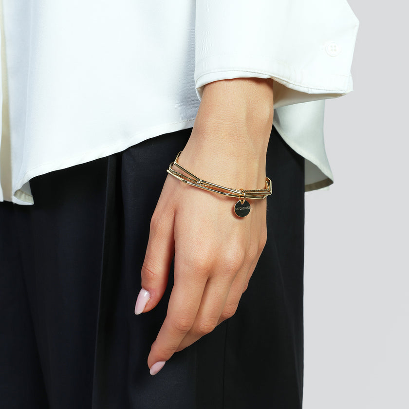 UNOAERRE | Bracciale dorato 3 bangle | 2742