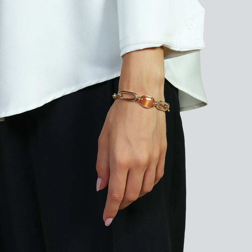 UNOAERRE | Bracciale con pietre occhio di gatto | 2762