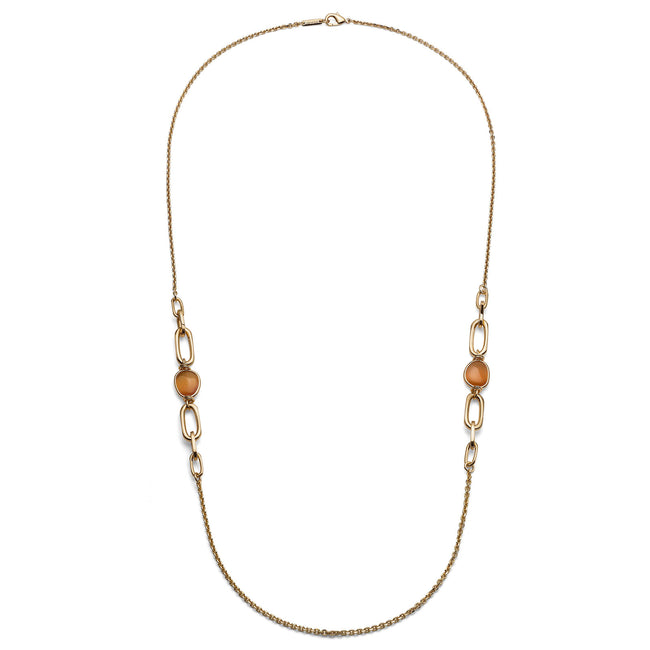 UNOAERRE | Collana lunga con pietre occhio di gatto | 2773