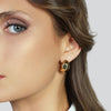 UNOAERRE | Orecchini semi-cerchio dorato | 2782