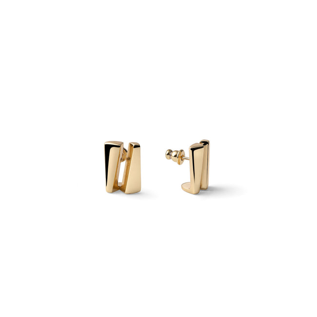UNOAERRE | Orecchini mini dorati Dinamica | 2784