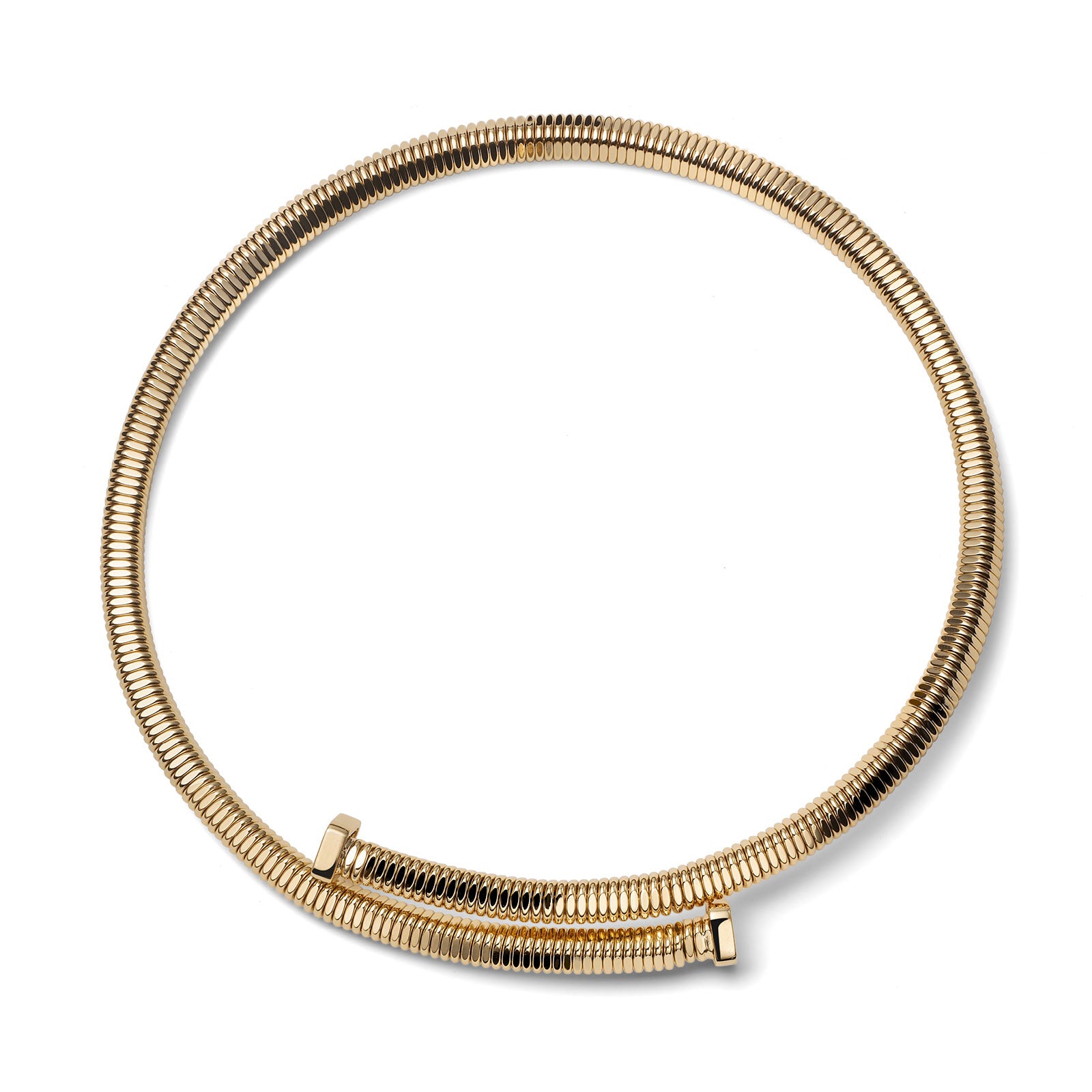 UNOAERRE | Collana contrarié Tubogas dorata | 2858