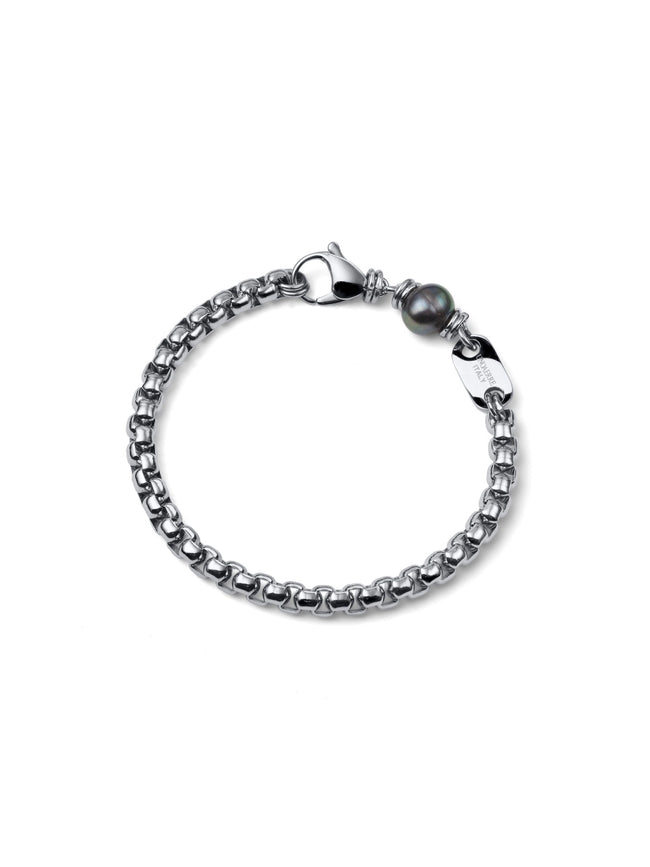 UNOAERRE UOMO | Bracciale Aeternum Veneziana con Perla Nera | 4307