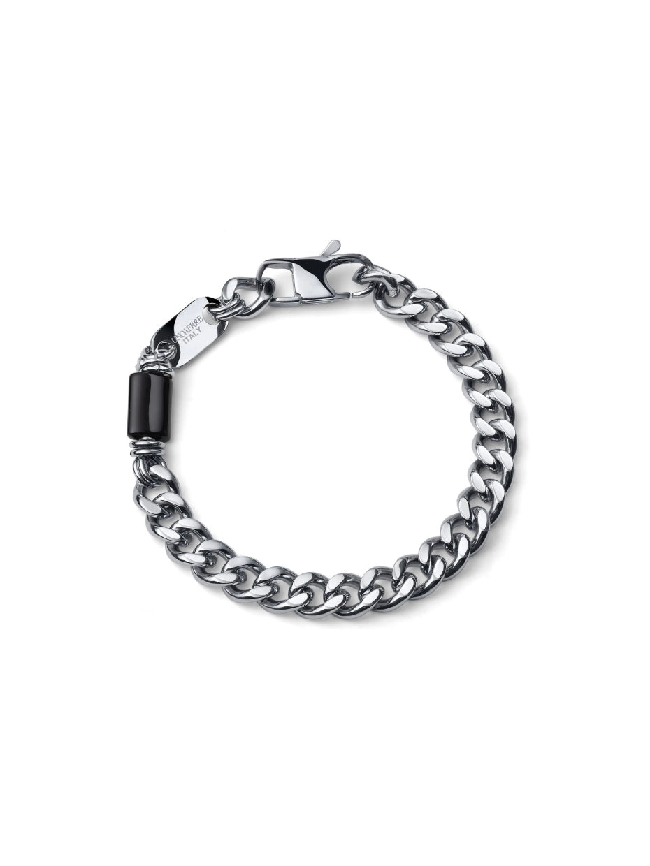 UNOAERRE UOMO | Bracciale Aeternum Grumetta Media con Ossidiana | 4309