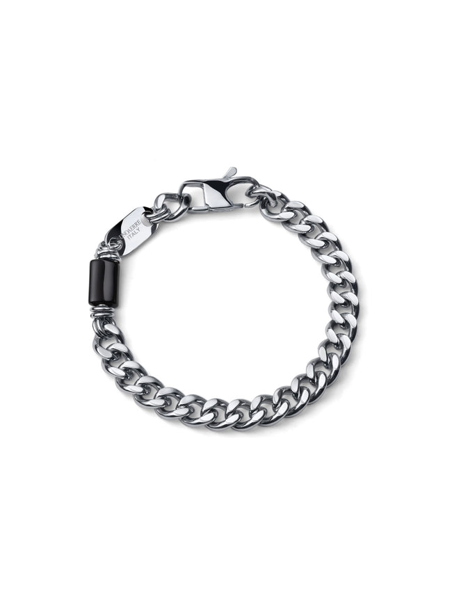 UNOAERRE UOMO | Bracciale Aeternum Grumetta Media con Ossidiana | 4309