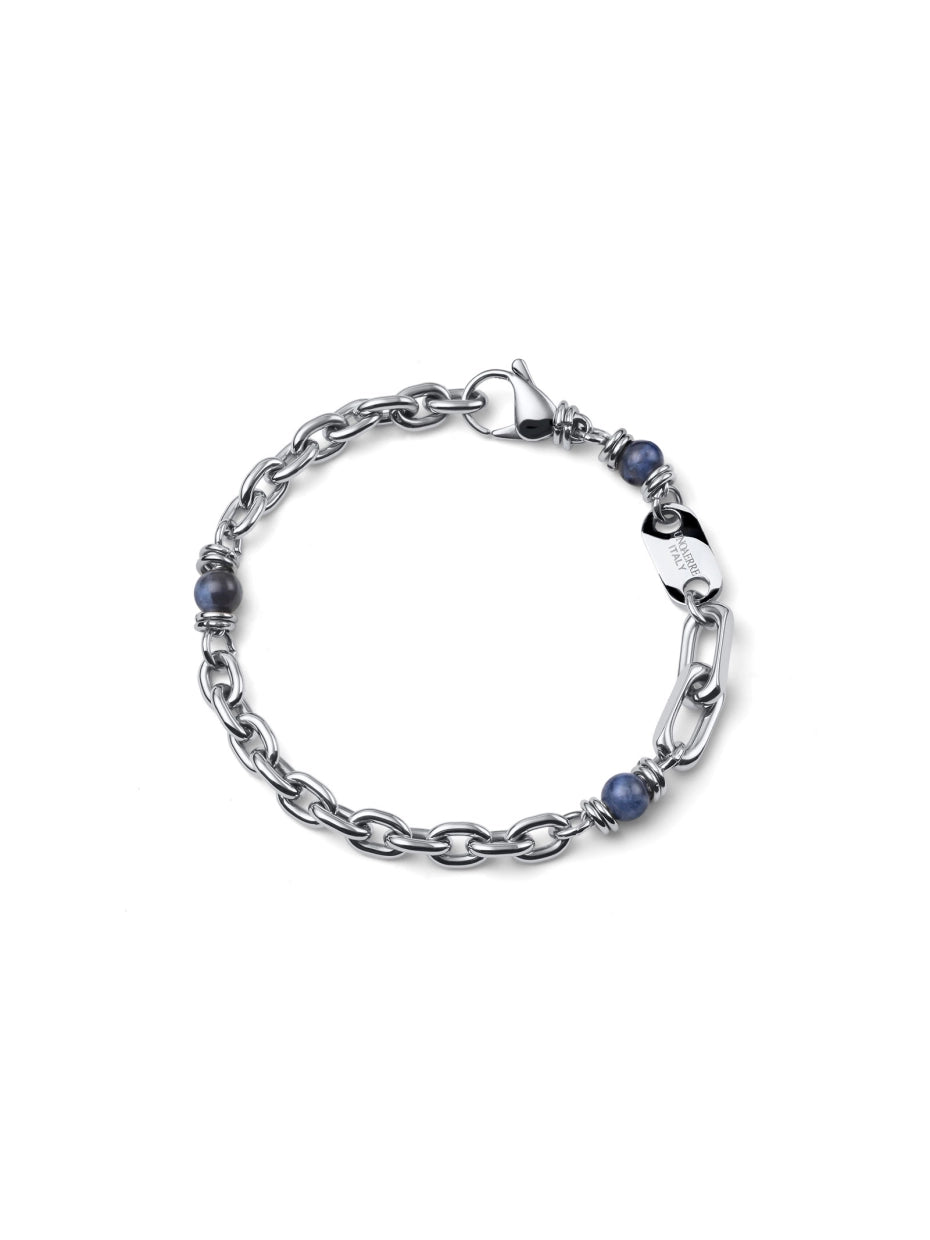 UNOAERRE UOMO | Bracciale in acciaio Aeternum con Sodalite Blu | 4310