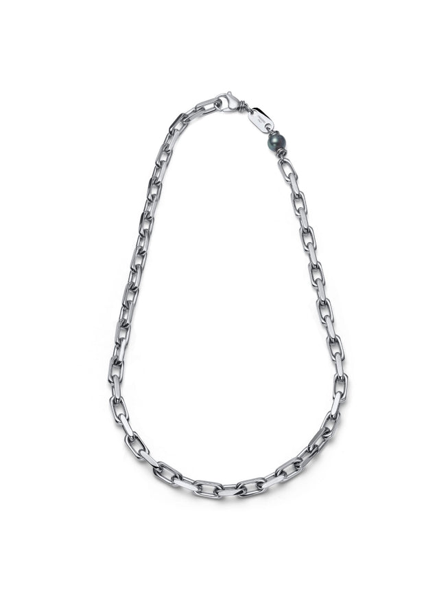 UNOAERRE UOMO | Collana Aeternum Forzatina con Perla Nera | 4317