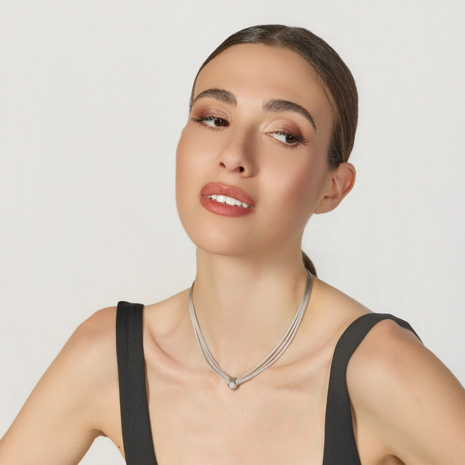 UNOAERRE | Collana Luce con Nodo in Argento | 6803