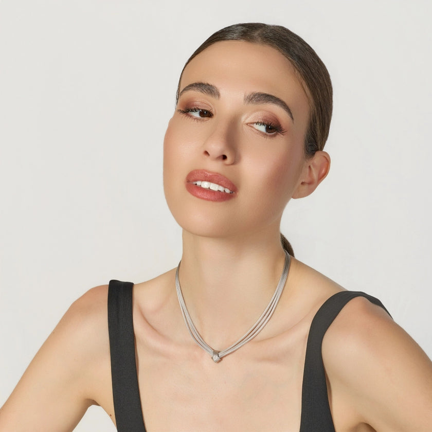 UNOAERRE | Collana Luce con Nodo in Argento | 6803