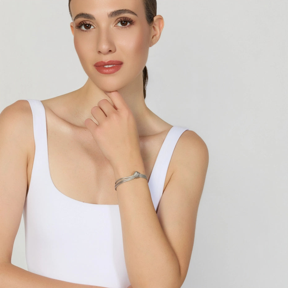 UNOAERRE | Bracciale Luce con Nodo in Argento | 6805