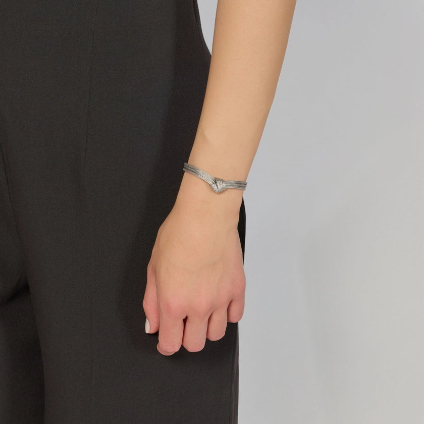UNOAERRE | Bracciale Luce con Nodo in Argento | 6805