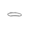 UNOAERRE UOMO | Bracciale con Barretta Pavé in Argento Brunito | 6830