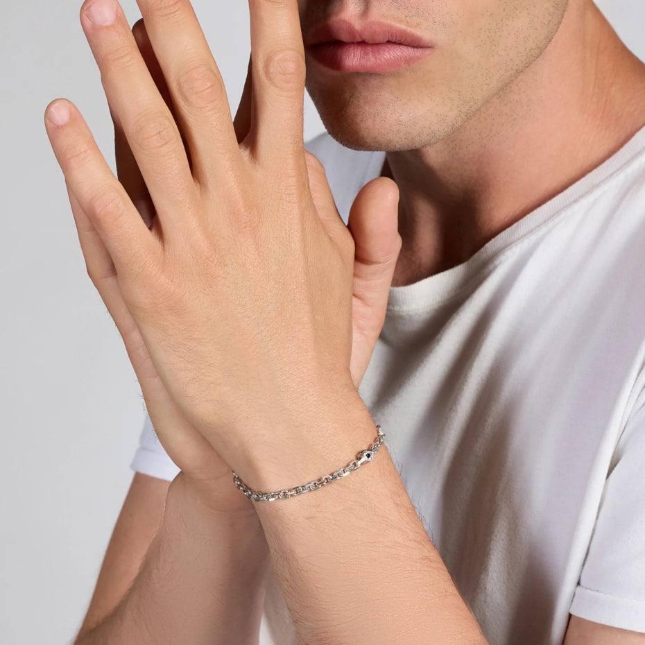 UNOAERRE UOMO | Bracciale Forzatina Micro in Argento | 6852