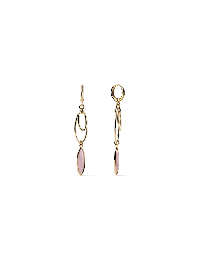 UNOAERRE | Orecchini Joya con Occhio di Gatto Rosa | 2907