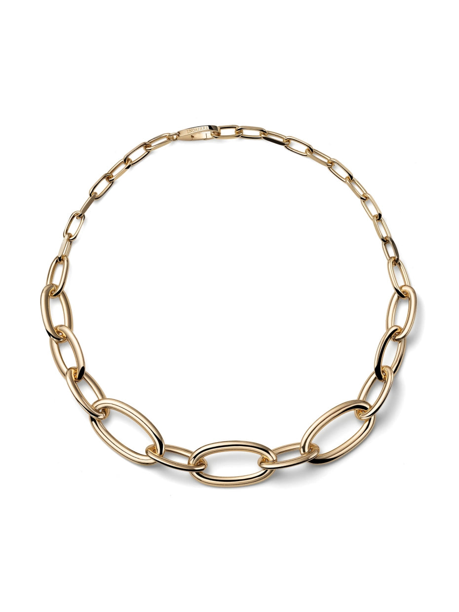 UNOAERRE | Collana in Catena Ovale Dorata | 2916