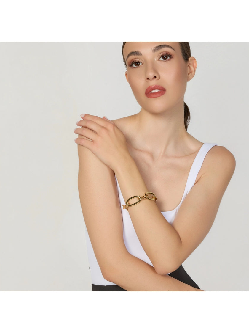 UNOAERRE | Bracciale Catena Ovale Maxi Dorata | 2910