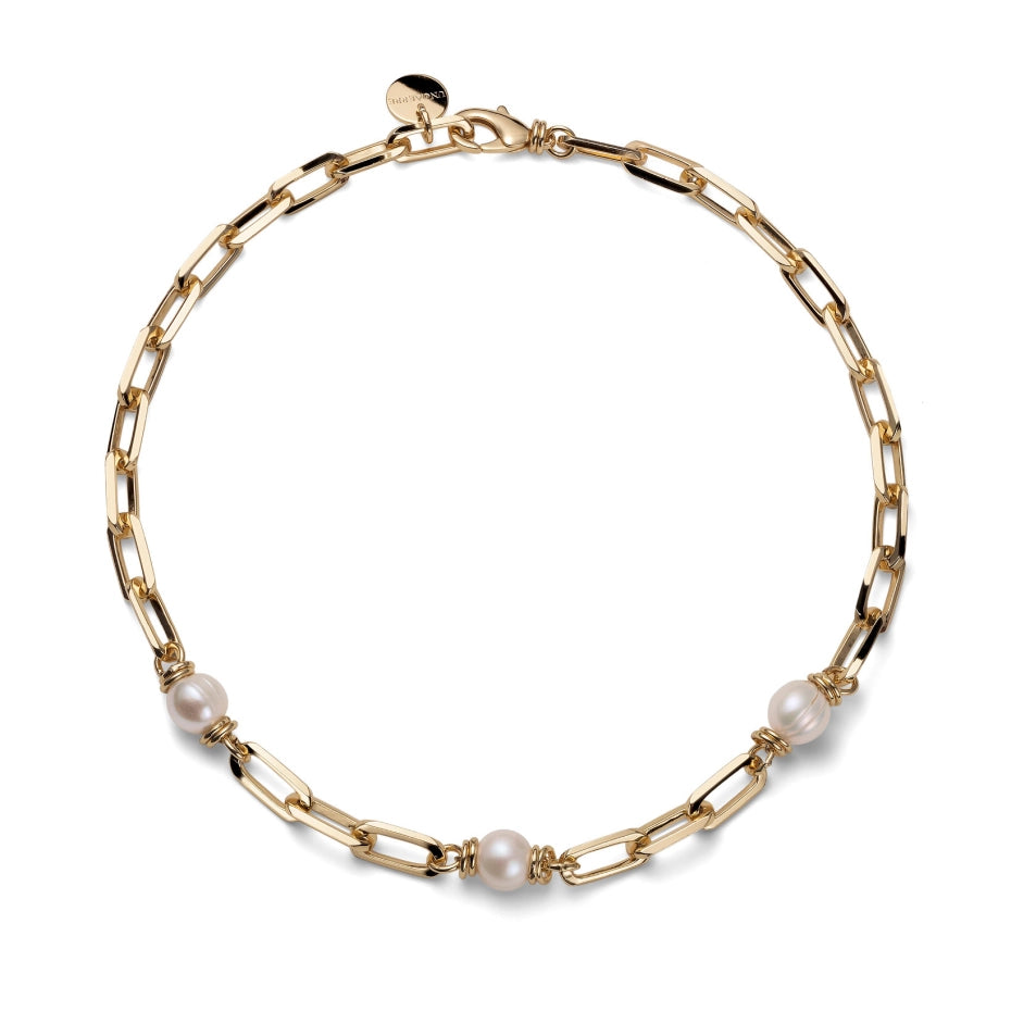 UNOAERRE | Collana Catena Dorata con Perle | 2919