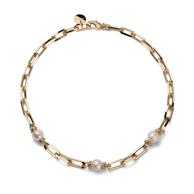 UNOAERRE | Collana Catena Dorata con Perle | 2919