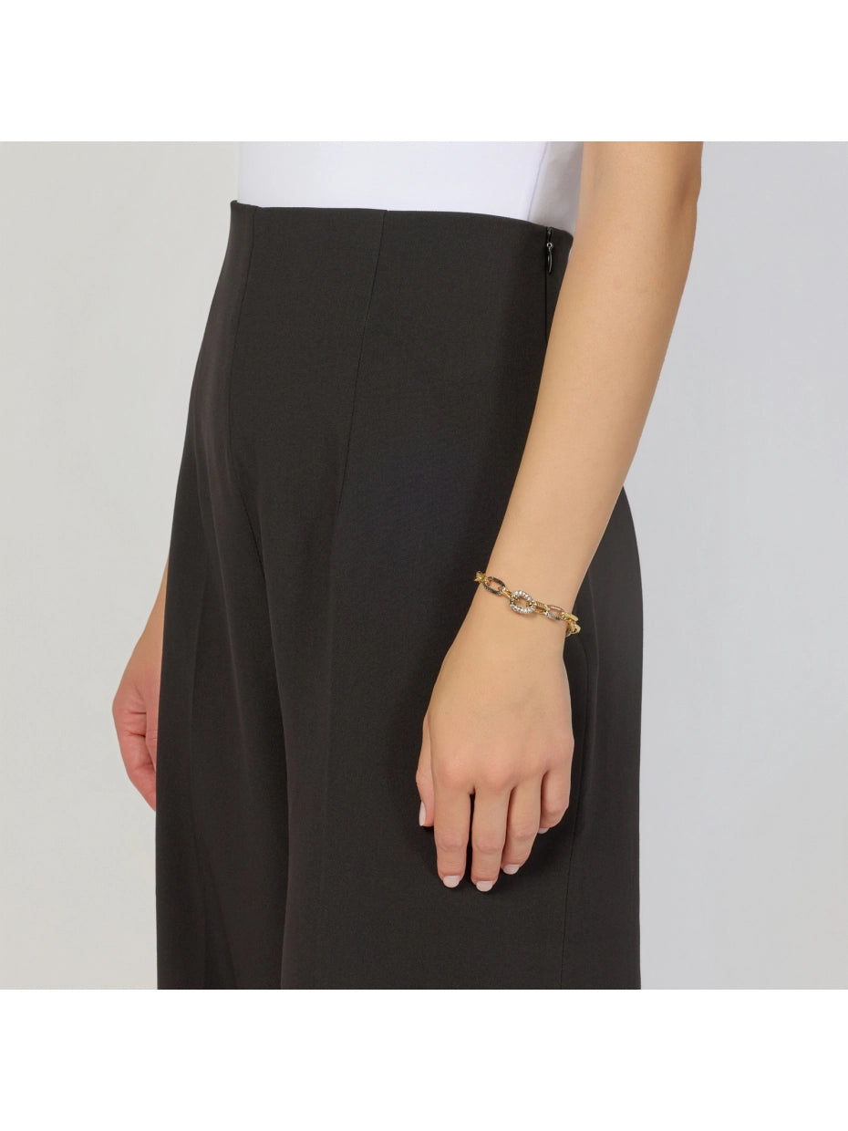 UNOAERRE | Bracciale Catena Bicolore con Zirconi | 2915