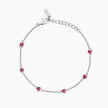 Mabina | Bracciale con rubini sintetici taglio cuore Lolita | 533997
