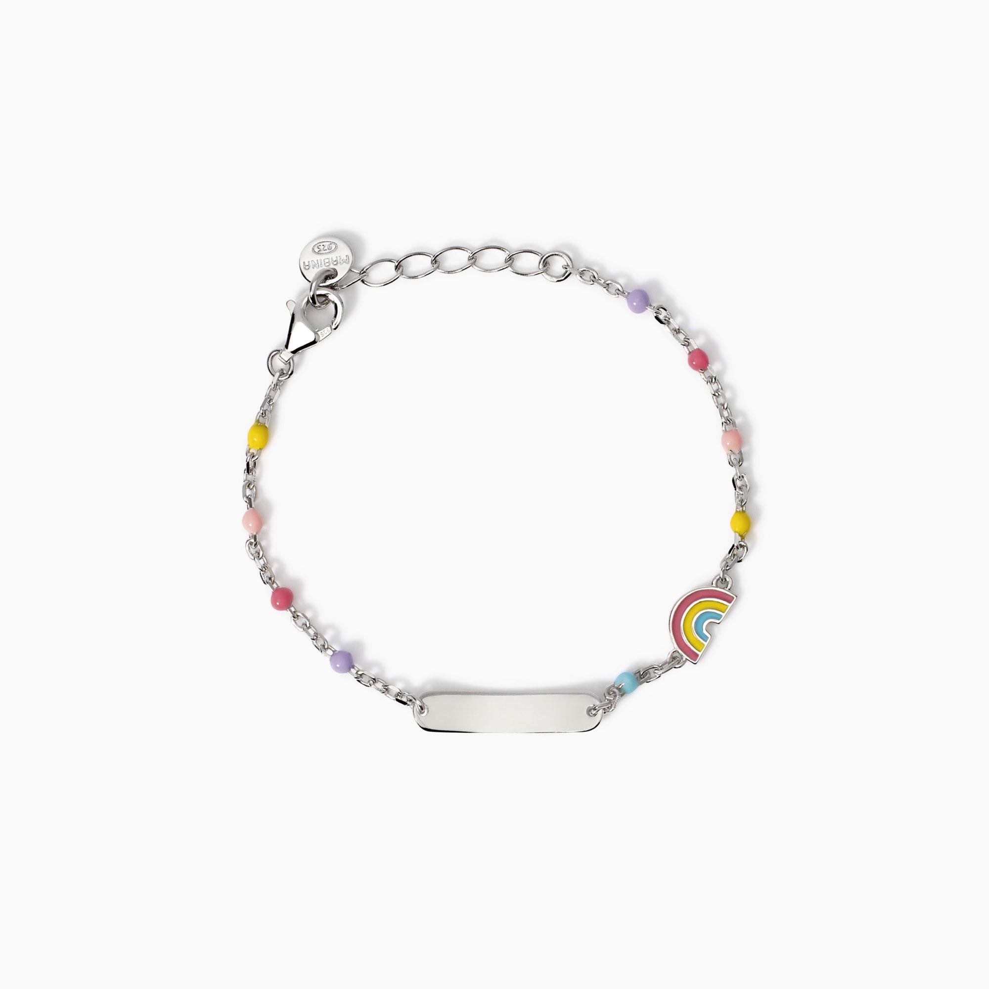 Mabina Baby | Bracciale personalizzabile con arcobaleno Rainbow-Tag | 534037