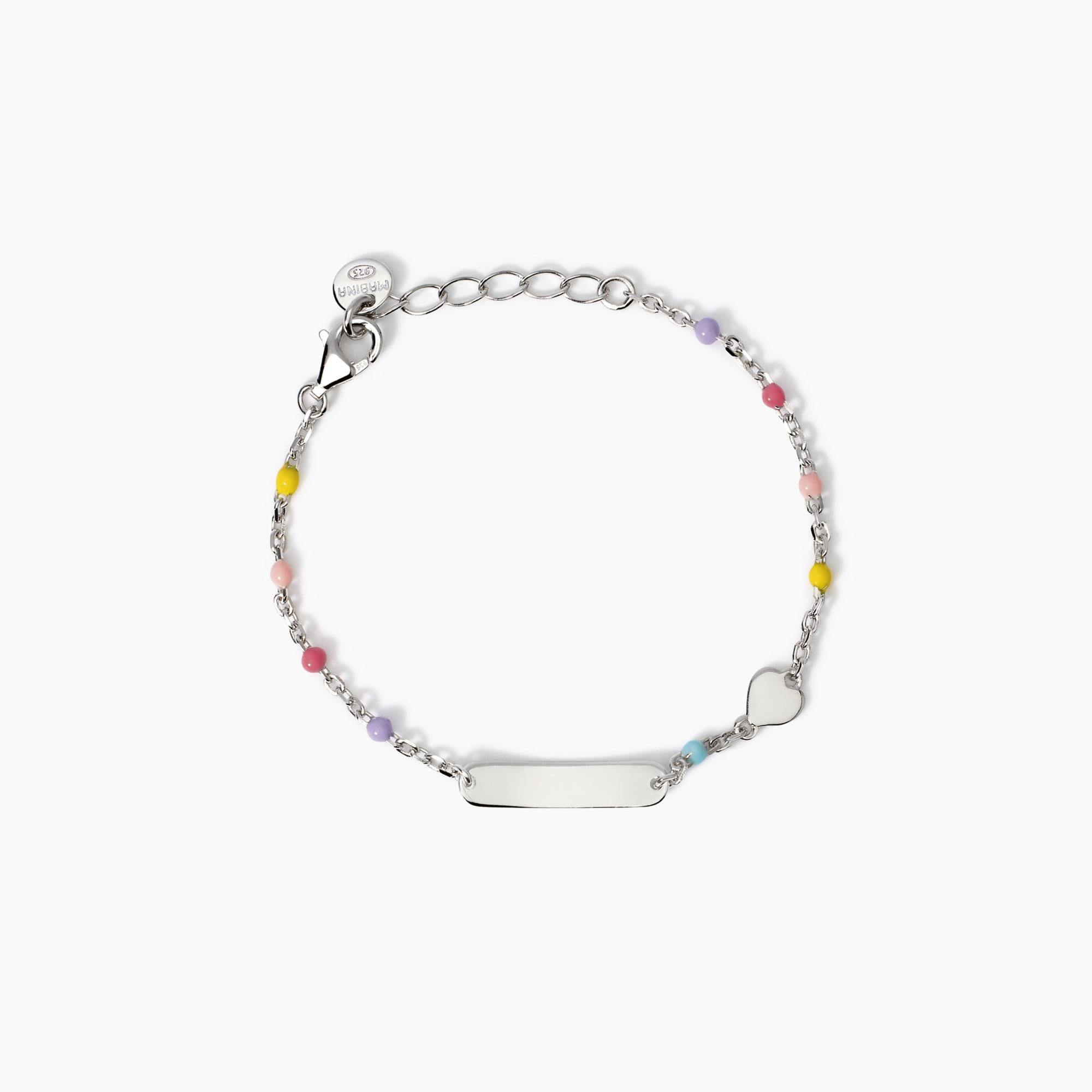 Mabina Baby | Bracciale con targhetta incidibile e cuore Heart-Tag | 534043
