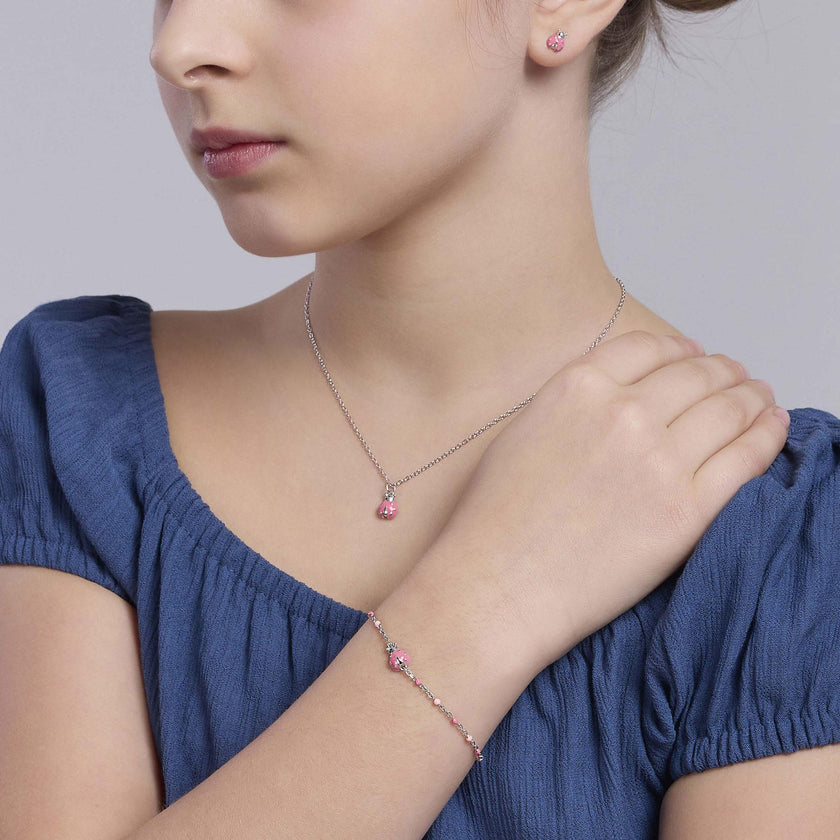 Mabina Junior | Girocollo da bambina con ciondolo coccinella Fortunella | 553773