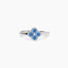 Mabina | Anello con fiore azzurro Jasmine | 523455