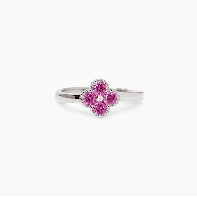 Mabina | Anello con fiore rosa Jasmine | 523457