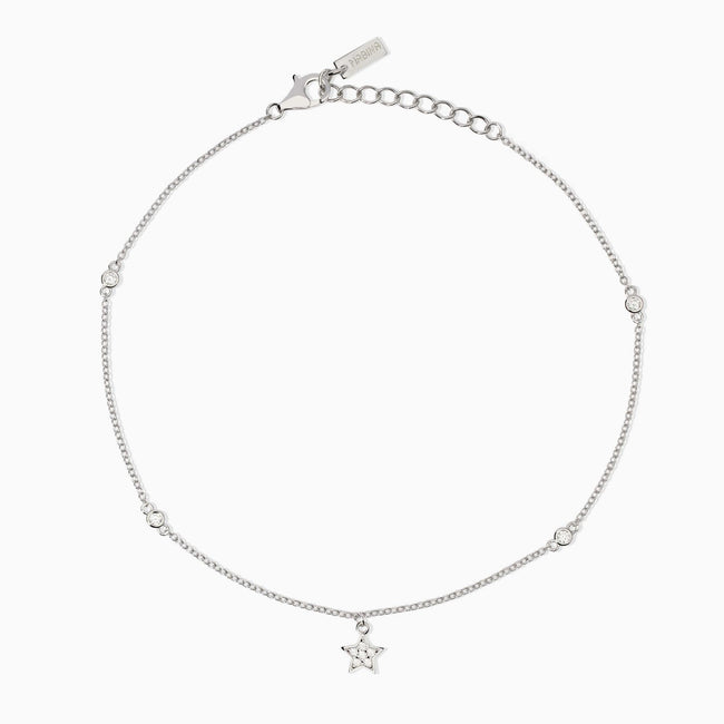 Mabina | Cavigliera con zirconi e ciondolo stella Long Beach | 534020