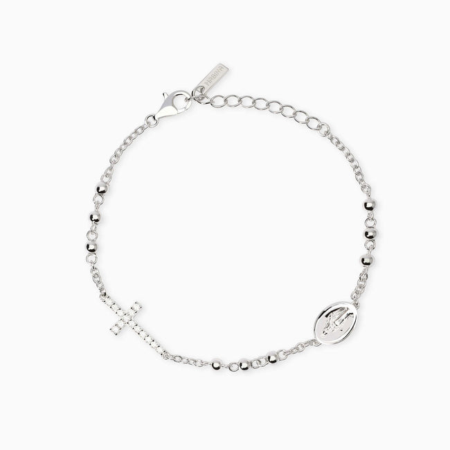 Mabina | Bracciale con croce e Madonnina Rosario | 534056