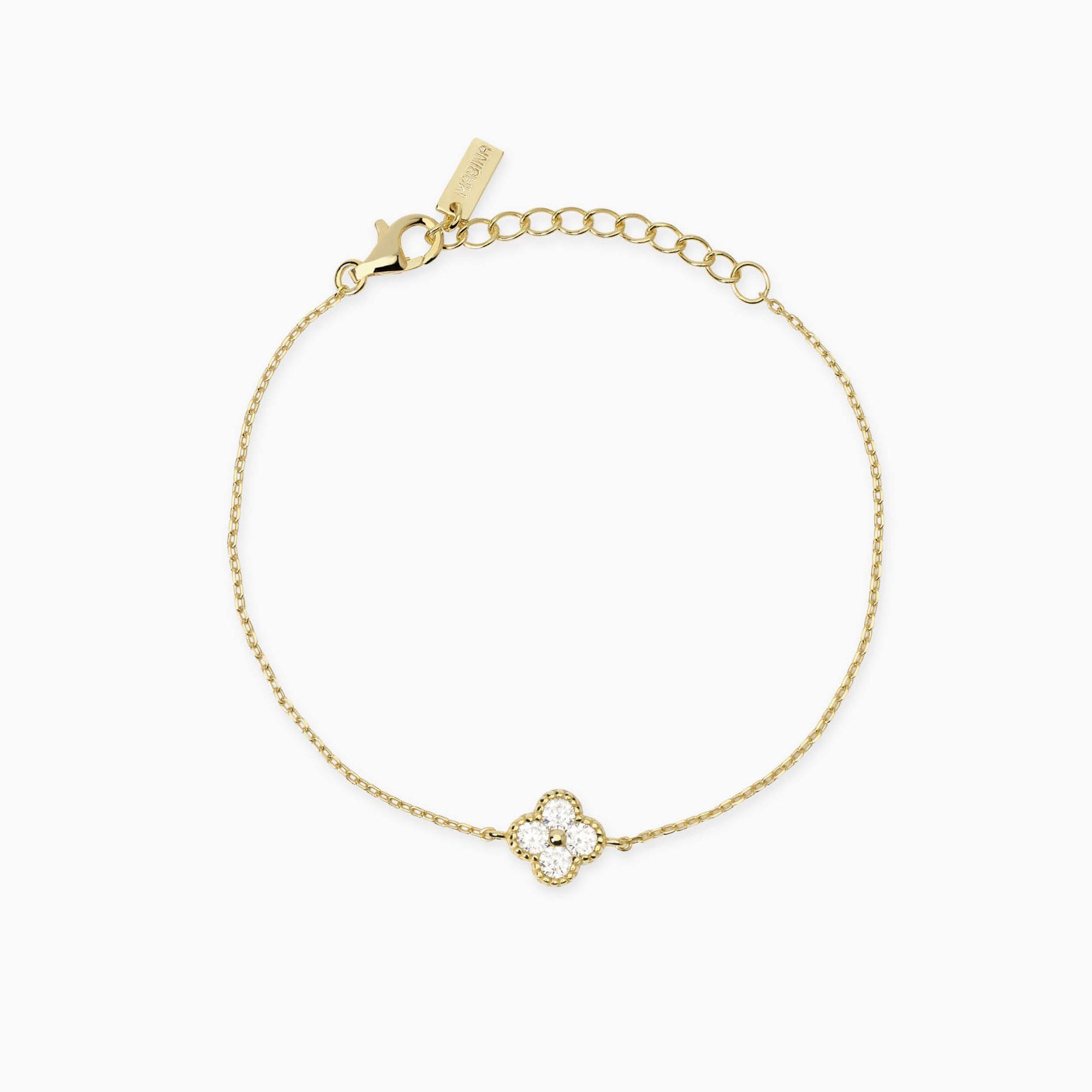 Mabina | Bracciale in argento dorato con fiore Jasmine | 534060