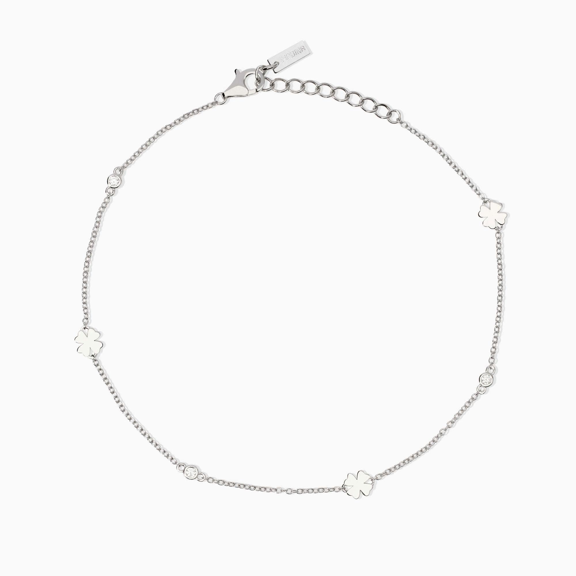Mabina | Cavigliera regolabile da donna con quadrifogli Long Beach | 534064