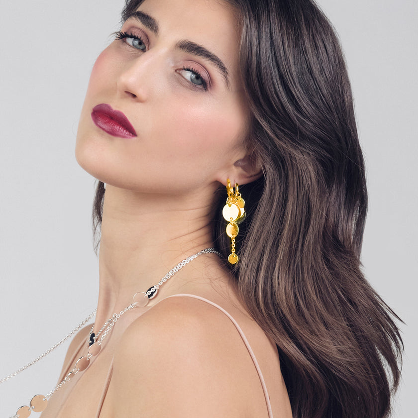 UNOAERRE | Orecchini lunghi Dinamica | 2586