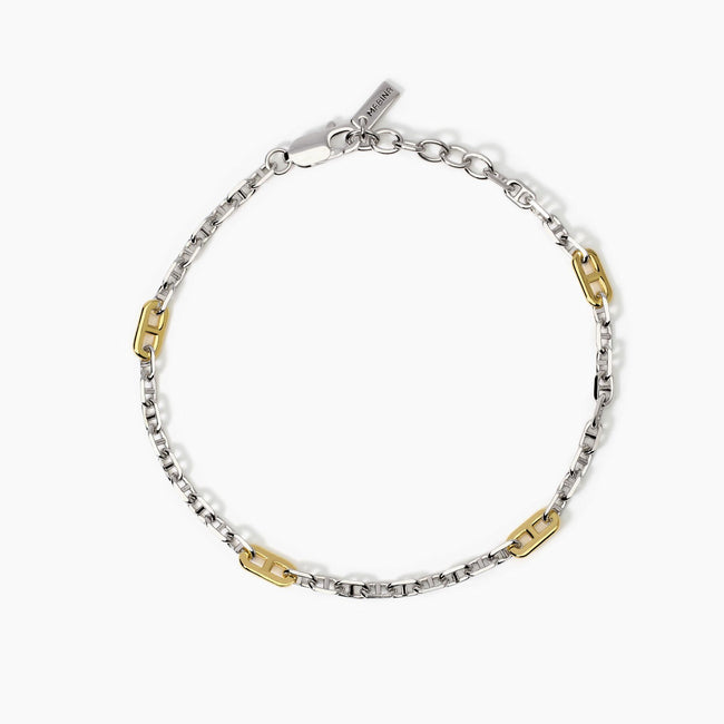 Mabina | Bracciale da uomo con elementi placcati oro Skipper | 534001