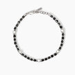 Mabina | Bracciale da uomo in argento e agata nera California | 534004