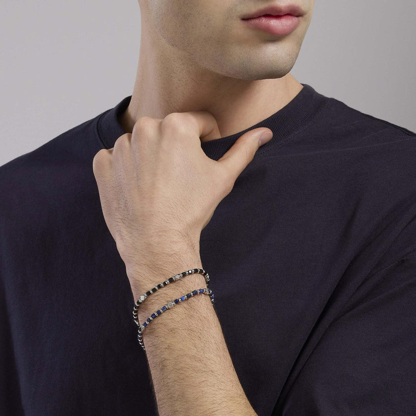 Mabina | Bracciale da uomo in argento e sodalite bluCalifornia | 534005