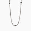Mabina | Collana uomo con catena veneta ed elementi bruniti Montecarlo | 553769