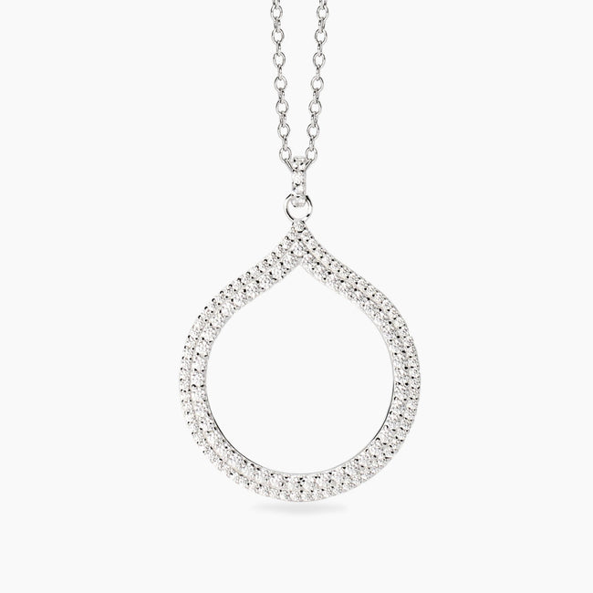 Mabina | Girocollo in argento con pendete goccia in zirconi Penelope | 553783