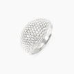 Mabina | Anello chevalier in bronzo e argento con zirconi NICOLE | 626094