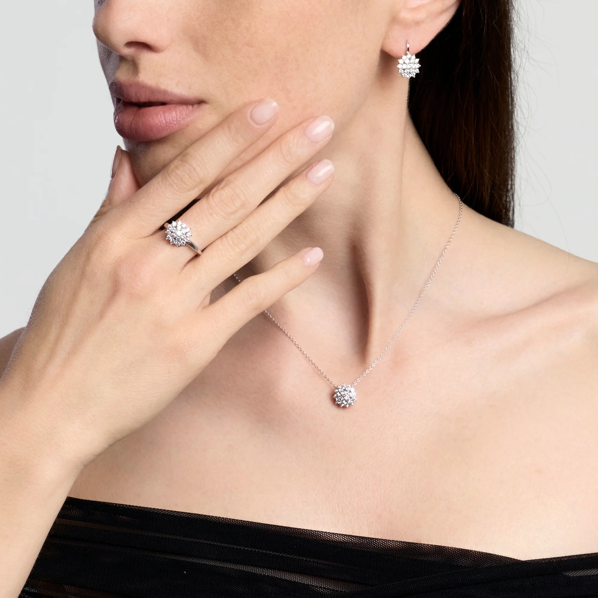 Mabina | Anello in bronzo e argento con zirconi bianchi SIRIO | 626098