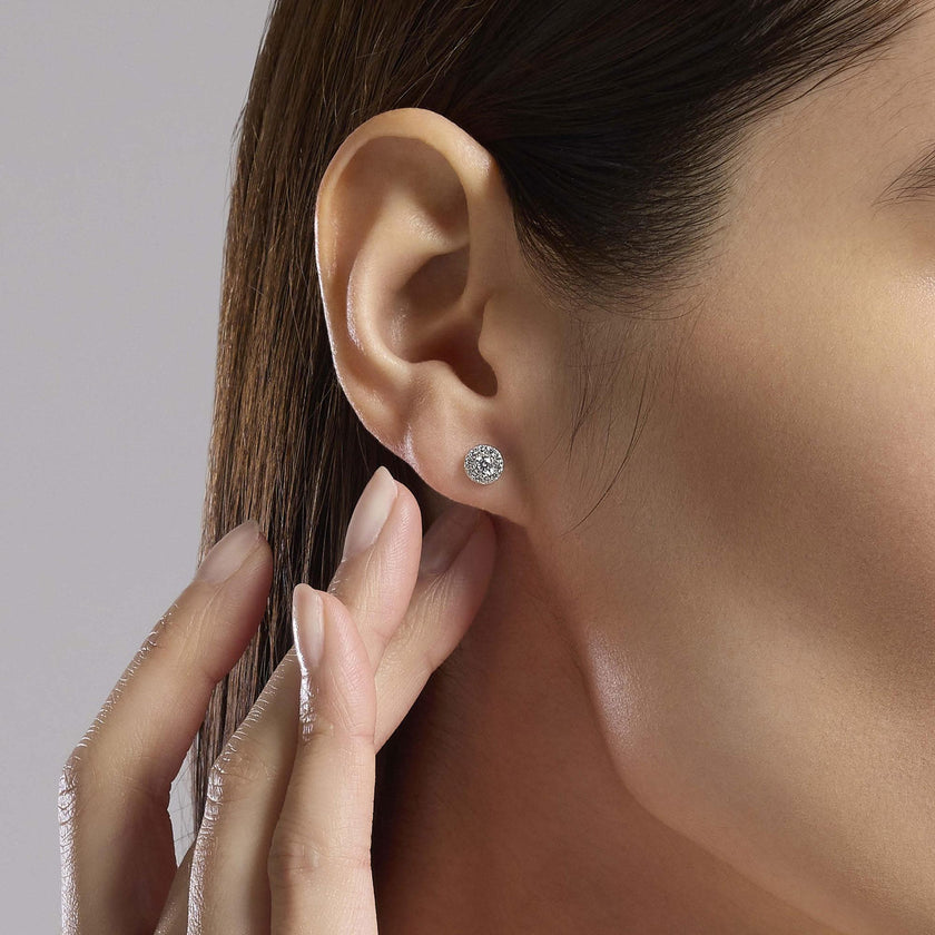 Mabina | Orecchini a lobo con zirconi Milanesienne | 563861