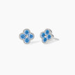 Mabina | Orecchini con fiore azzurro Jasmine | 563872