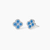 Mabina | Orecchini con fiore azzurro Jasmine | 563872