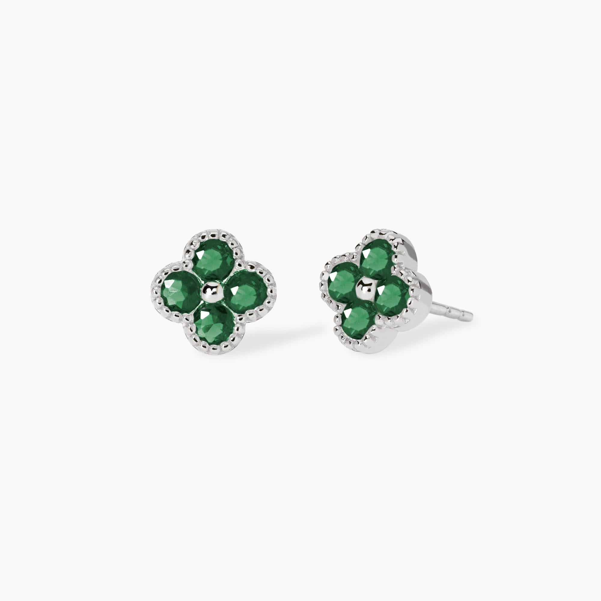 Mabina | Orecchini con fiore verde Jasmine | 563873