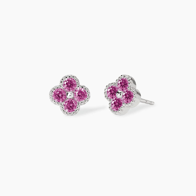 Mabina | Orecchini con fiore rosa Jasmine | 563874