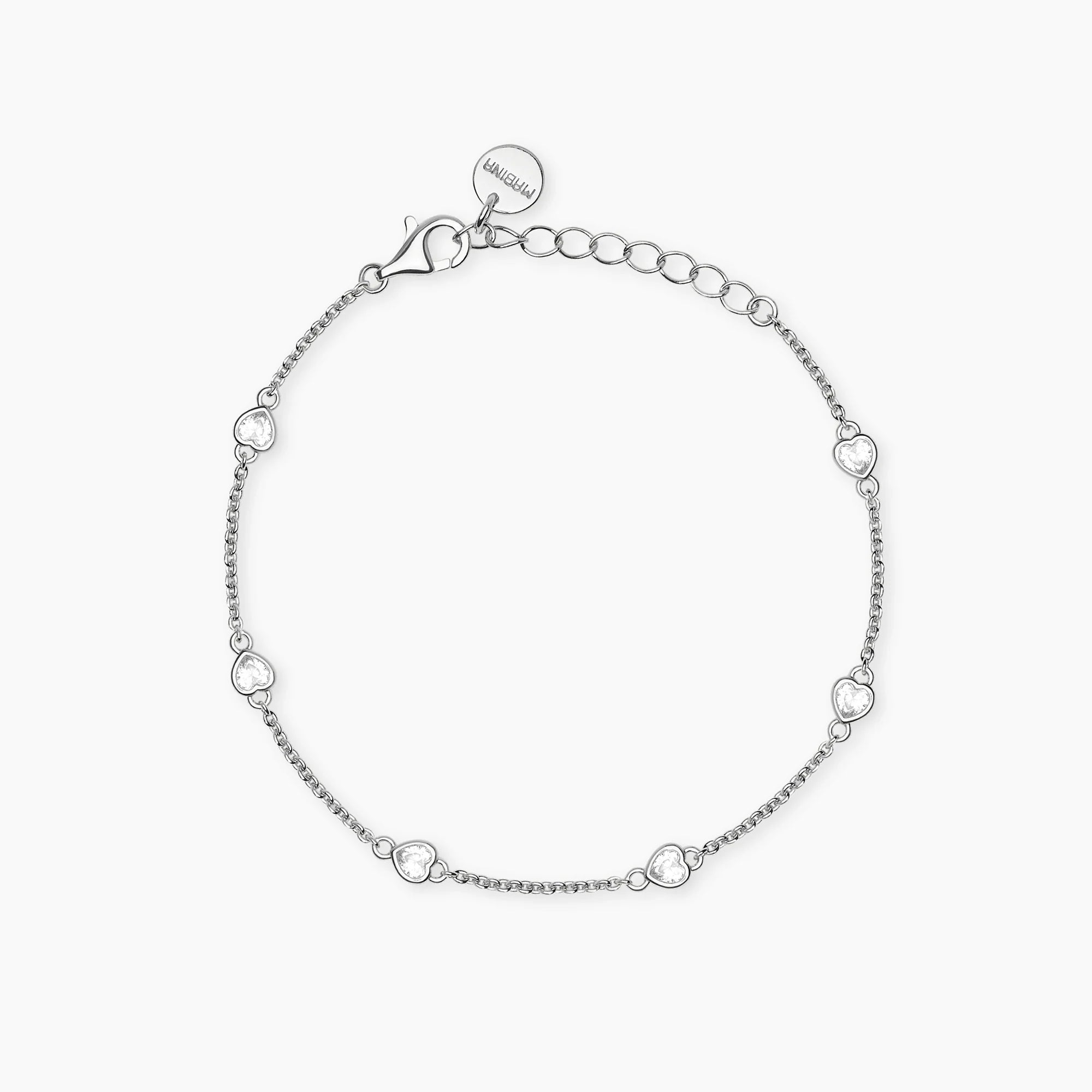 Mabina | Bracciale in bronzo e argento con punti luce cuore SPOTLIGHT | 636155