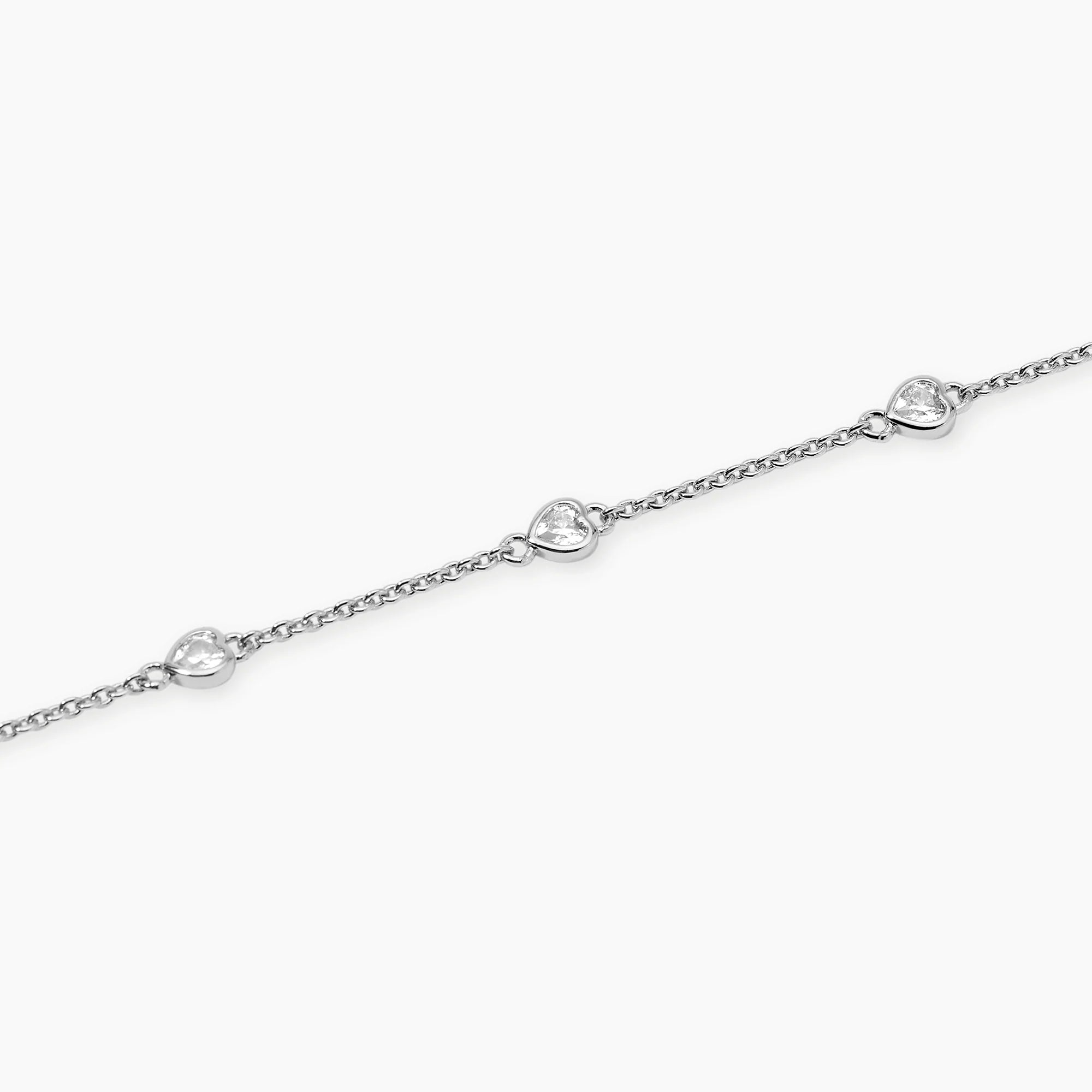Mabina | Bracciale in bronzo e argento con punti luce cuore SPOTLIGHT | 636155