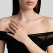 Mabina | Bracciale in bronzo e argento con punti luce cuore SPOTLIGHT | 636155